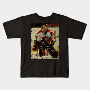 Dwayne Roloson, 1997 in Calgary Flames (70 GP) Kids T-Shirt